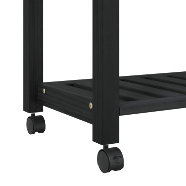 vidaXL Καρότσι Κουζίνας MONZA Μαύρο 60x40x88,5 εκ 1 τεμ.