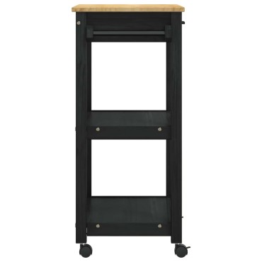 vidaXL Καρότσι Κουζίνας MONZA Μαύρο 60x40x88,5 εκ 1 τεμ.