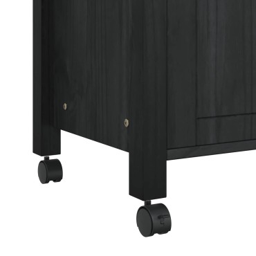 vidaXL Καρότσι Κουζίνας MONZA Μαύρο 84x40x88,5cm 1 τεμ.