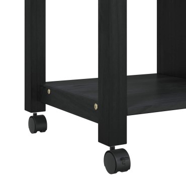 vidaXL Καρότσι Κουζίνας MONZA Μαύρο 84x40x88,5cm 1 τεμ.