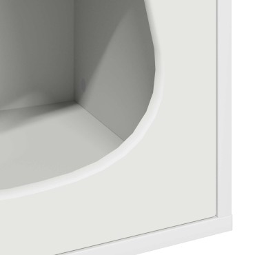 vidaXL Σπίτι Γάτας Λευκό 42,5 x 40 x 53,5 εκ Επεξεργασμένο Ξύλο