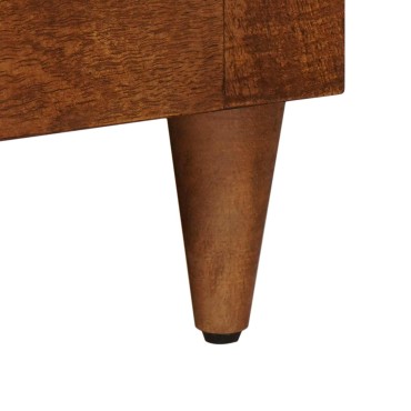 vidaXL Ντουλάπι TV Καρυδιά 105x33x46cm Στερεό ξύλο μάνγκο 1 τεμ.