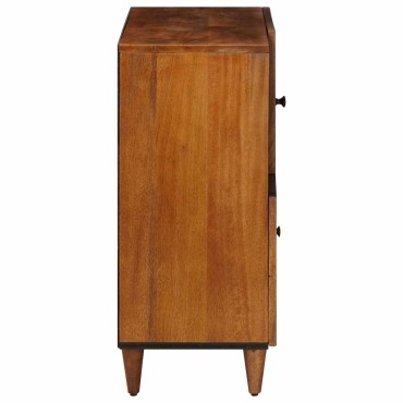 vidaXL Πλαϊνό γραφείο Καρυδιά 80x33x75cm Στερεό ξύλο μάνγκο