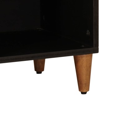 vidaXL Πλαϊνό γραφείο Καρυδιά 80x33x75cm Στερεό ξύλο μάνγκο