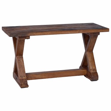 vidaXL παγκάκι Φυσικό 85x35x46cm Μασίφ ανακυκλωμένο ξύλο