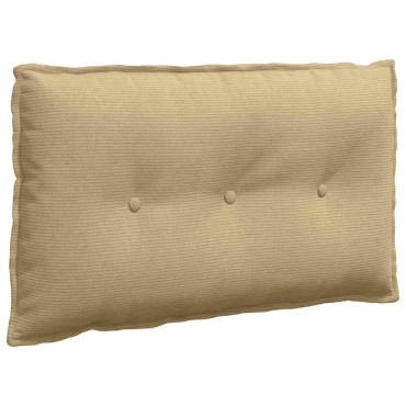vidaXL Μαξιλάρι Πλάτης Γκρι Πράσινο 80 x 50 cm Υφασμάτινο Κορντουρά