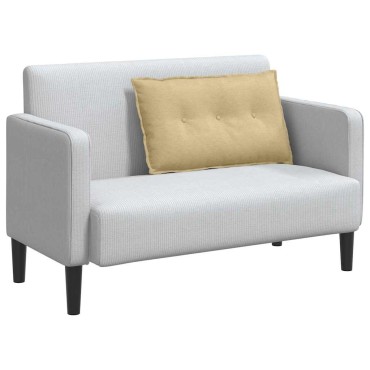 vidaXL Μαξιλάρι Πλάτης Γκρι Πράσινο 80 x 50 cm Υφασμάτινο Κορντουρά