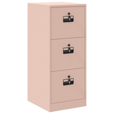 vidaXL Ντουλάπα Αρχείων Ροζ 44x50x106.5cm Ψυχρής Έλασης Χάλυβας 1 τεμ.