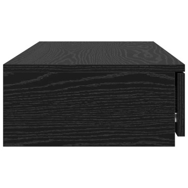 vidaXL Συρτάρια κρεβατιού Μαύρη Οξυά 90x36,5x16,5 εκ 1 τεμ.