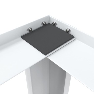 vidaXL Βάση Πλυντηρίου Ρούχων και Στεγνωτηρίου Διπλή με Συρτάρια Λευκή