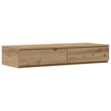 vidaXL Συρτάρια κρεβατιού Artisan Oak 90x36,5x16,5 εκ 1 τεμ.