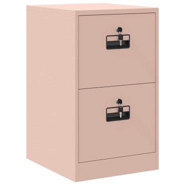 vidaXL Ντουλάπα Αρχείων Ροζ 44x50x74,5cm Ψυχρής Έλασης Χάλυβας 1 τεμ.