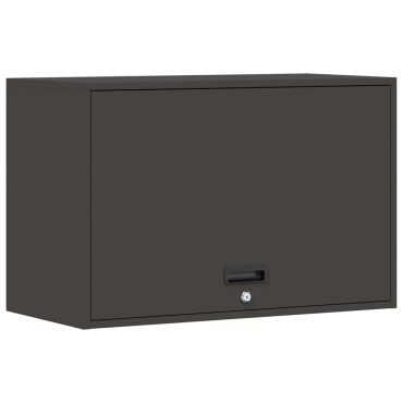 vidaXL Ντουλάπι τοίχου για γκαράζ Μαύρο 80x40x53 εκ 1 τεμ.
