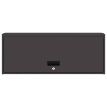 vidaXL Ντουλάπι τοίχου για γκαράζ Μαύρο 90x33x35 εκ 1 τεμ.