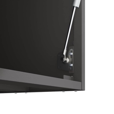 vidaXL Ντουλάπι τοίχου για γκαράζ Μαύρο 90x33x35 εκ 1 τεμ.