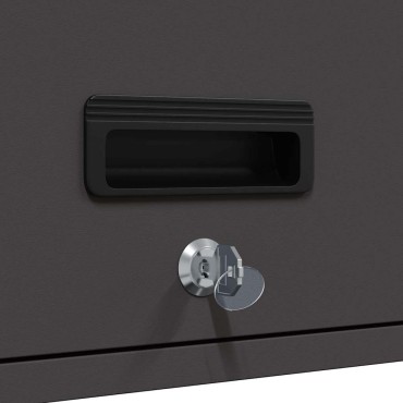 vidaXL Ντουλάπι τοίχου για γκαράζ Μαύρο 80x33x35 εκ 1 τεμ.