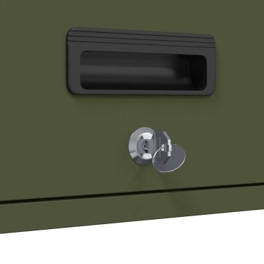 vidaXL Ντουλάπι τοίχου για γκαράζ Λαδί 60x33x35 εκ 1 τεμ.