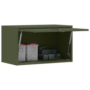 vidaXL Ντουλάπι τοίχου για γκαράζ Λαδί 60x33x35 εκ 1 τεμ.
