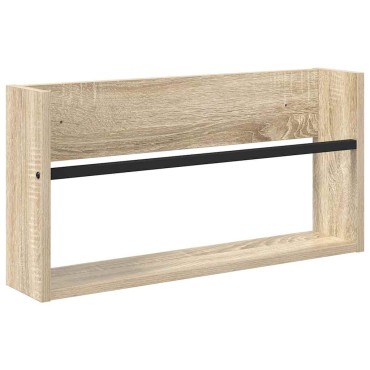vidaXL Ράφι Περιοδικών Δρύς Sonoma 60x12x30cm Επεξεργασμένο Ξύλο 1 τεμ.