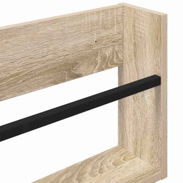 vidaXL Ράφι Περιοδικών Δρύς Sonoma 60x12x30cm Επεξεργασμένο Ξύλο 1 τεμ.