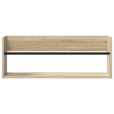 vidaXL Ράφι Περιοδικών Δρύς Sonoma 80x12x30cm Επεξεργασμένο Ξύλο 1 τεμ.