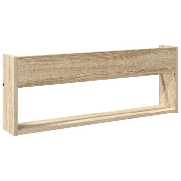 vidaXL Ράφι Περιοδικών Δρύς Sonoma 80x12x30cm Επεξεργασμένο Ξύλο 1 τεμ.