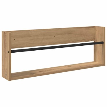 vidaXL Ράφι Περιοδικών Artisan Oak 80x12x30cm Επεξεργασμένο Ξύλο 1 τεμ.