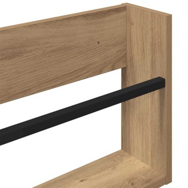 vidaXL Ράφι Περιοδικών με ράφι 2 τεμ. Artisan Oak 80x12x30 εκ