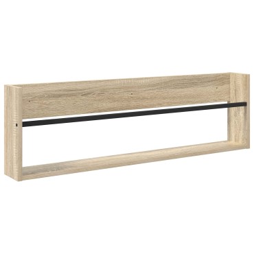 vidaXL Ράφι Περιοδικών Δρύς Sonoma 100x12x30cm Επεξεργασμένο Ξύλο 1 τεμ.
