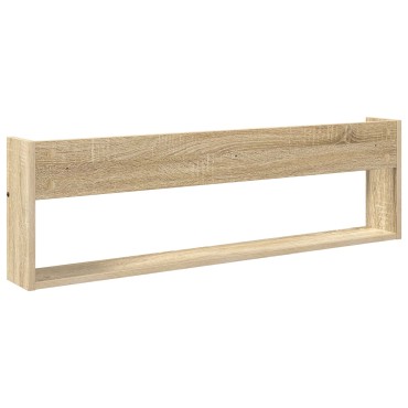 vidaXL Ράφι Περιοδικών Δρύς Sonoma 100x12x30cm Επεξεργασμένο Ξύλο 1 τεμ.