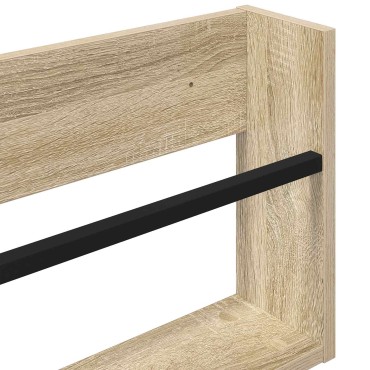 vidaXL Ράφι Περιοδικών Δρύς Sonoma 100x12x30cm Επεξεργασμένο Ξύλο 1 τεμ.