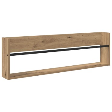 vidaXL Ράφι Περιοδικών με ράφι 2 τεμ. Artisan Oak 100x12x30 εκ