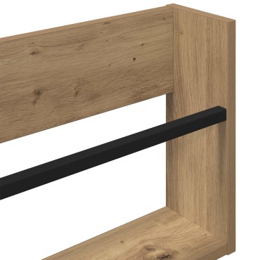 vidaXL Ράφι Περιοδικών με ράφι 2 τεμ. Artisan Oak 100x12x30 εκ