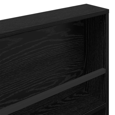 vidaXL Ράφι Περιοδικών Μαύρη Οξυά 60x12x70cm Επεξεργασμένο Ξύλο 1 τεμ.