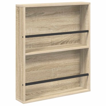 vidaXL Ράφι Περιοδικών Δρύς Sonoma 60x12x70cm Επεξεργασμένο Ξύλο 1 τεμ.