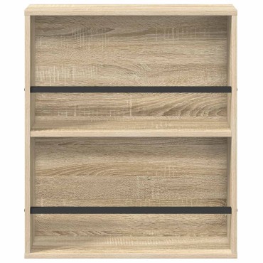vidaXL Ράφι Περιοδικών Δρύς Sonoma 60x12x70cm Επεξεργασμένο Ξύλο 1 τεμ.