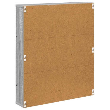 vidaXL Ράφι Περιοδικών Γκρι Sonoma 60x12x70cm Επεξεργασμένο Ξύλο 1 τεμ.
