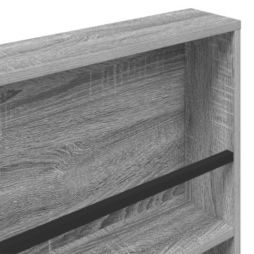 vidaXL Ράφι Περιοδικών Γκρι Sonoma 60x12x70cm Επεξεργασμένο Ξύλο 1 τεμ.