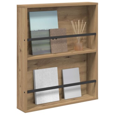 vidaXL Ράφι Περιοδικών Artisan Oak 60x12x70cm Επεξεργασμένο Ξύλο 1 τεμ.