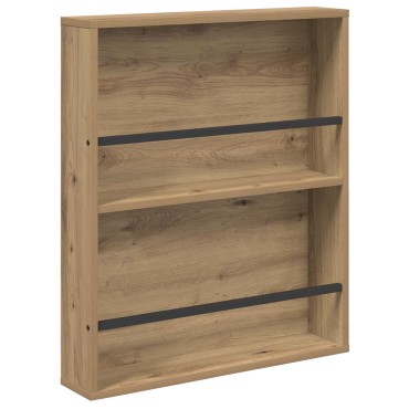 vidaXL Ράφι Περιοδικών με ράφι 2 τεμ. Artisan Oak 60x12x70 εκ