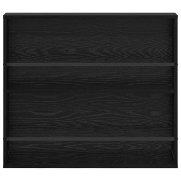 vidaXL Ράφι Περιοδικών Μαύρη Οξυά 80x12x70cm Επεξεργασμένο Ξύλο 1 τεμ.