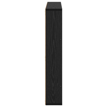 vidaXL Ράφι Περιοδικών Μαύρη Οξυά 80x12x70cm Επεξεργασμένο Ξύλο 1 τεμ.