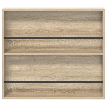vidaXL Ράφι Περιοδικών Δρύς Sonoma 80x12x70cm Επεξεργασμένο Ξύλο 1 τεμ.
