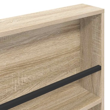vidaXL Ράφι Περιοδικών Δρύς Sonoma 80x12x70cm Επεξεργασμένο Ξύλο 1 τεμ.