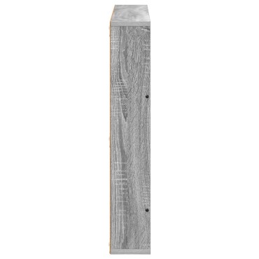 vidaXL Ράφι Περιοδικών Γκρι Sonoma 80x12x70cm Επεξεργασμένο Ξύλο 1 τεμ.