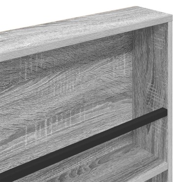 vidaXL Ράφι Περιοδικών Γκρι Sonoma 80x12x70cm Επεξεργασμένο Ξύλο 1 τεμ.