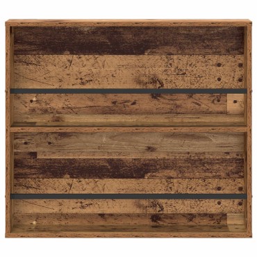 vidaXL Ράφι Περιοδικών Παλιό ξύλο 80x12x70cm Επεξεργασμένο Ξύλο 1 τεμ.