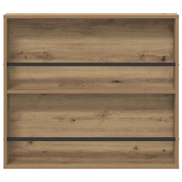 vidaXL Ράφι Περιοδικών με ράφι 2 τεμ. Artisan Oak 80x12x70 εκ