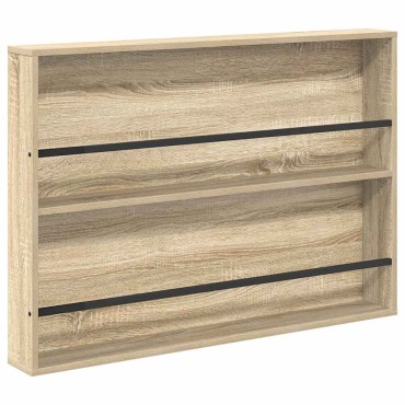 vidaXL Ράφι Περιοδικών Δρύς Sonoma 100x12x70cm Επεξεργασμένο Ξύλο 1 τεμ.