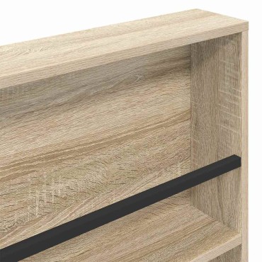 vidaXL Ράφι Περιοδικών με ράφι 2 τεμ. Δρύς Sonoma 100x12x70 εκ